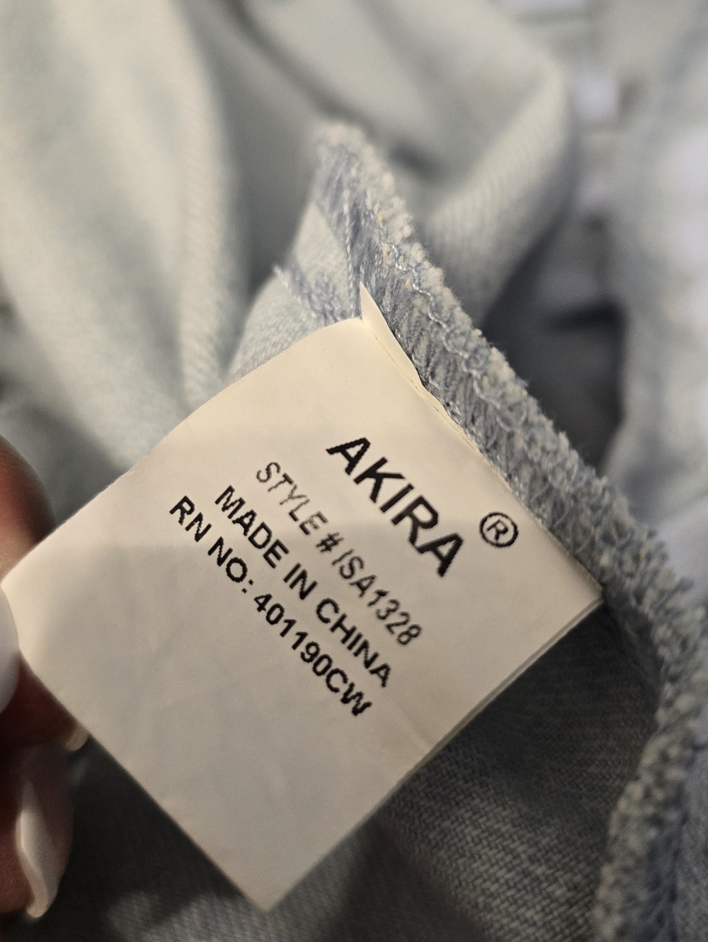 Akira Label Phantogram Denim Poncho with Laces OS Sold out online - Picture 7 of 15